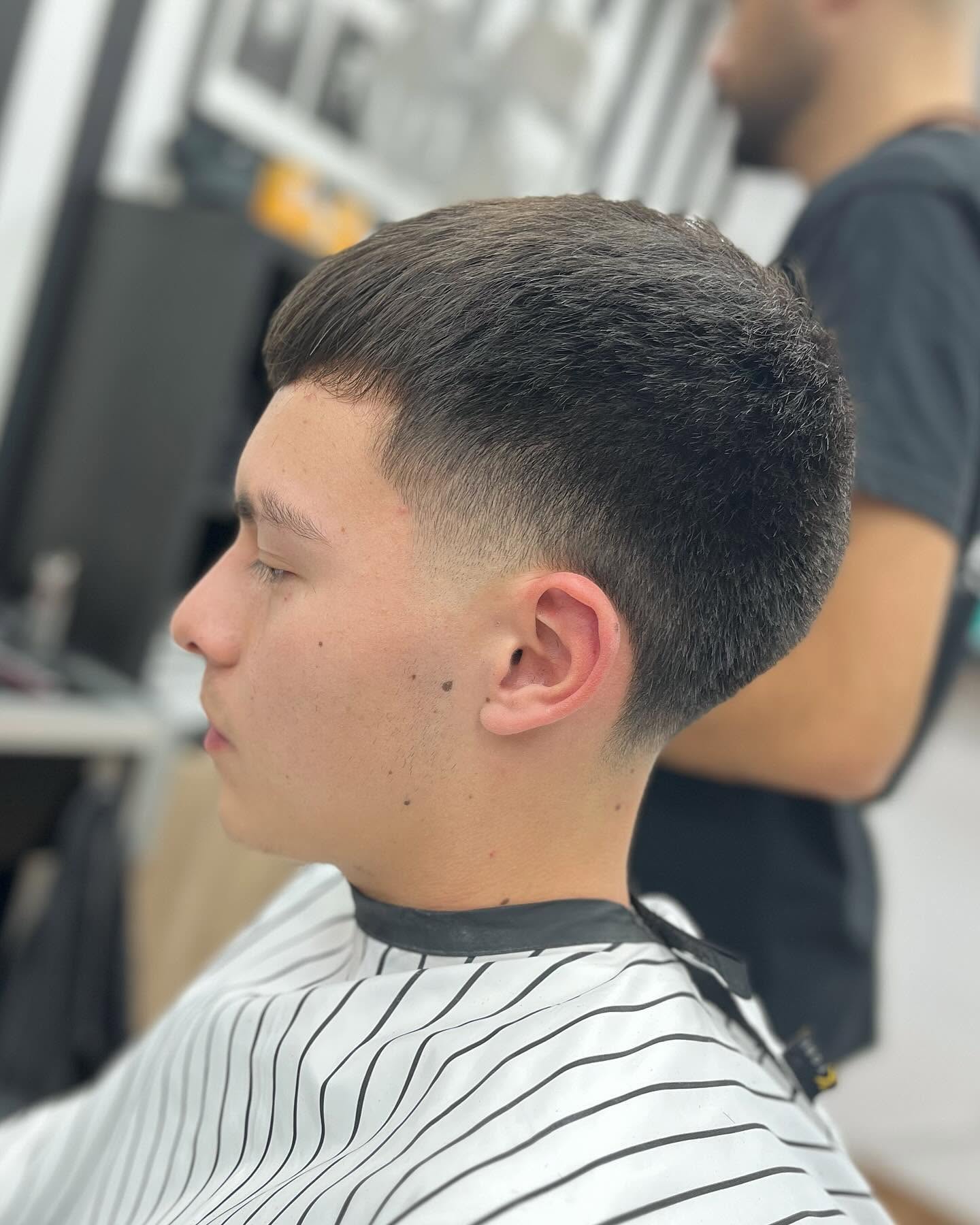 Smooth side fade finished at Andys Barbershop